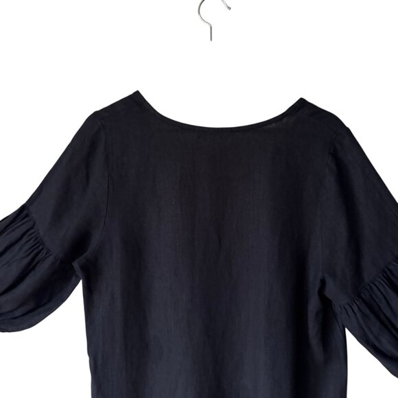 Bryn Walker XS Oversized Tunic Top Mini Dress Linen Comfy Breathable Lagenlook - Picture 6 of 16